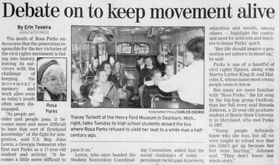 Debate on to keep movement alive
